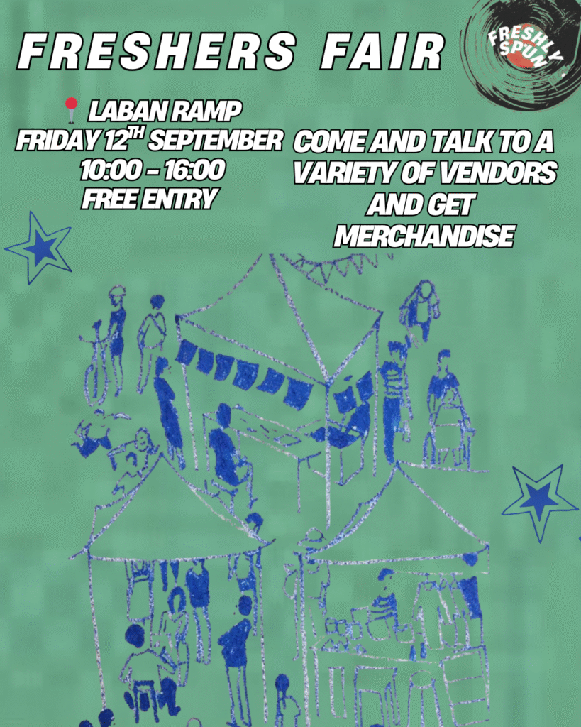 Freshers fair, Friday 12th