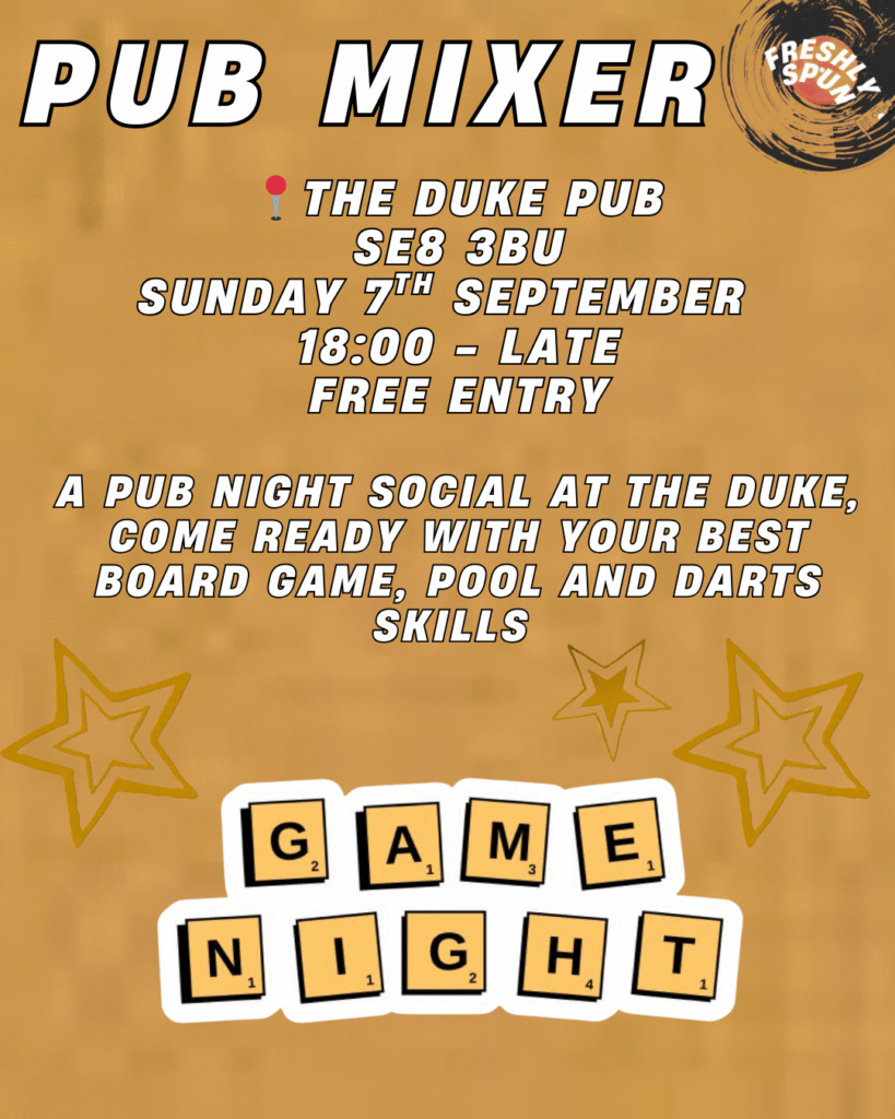 Games night at the Duke, Sunday 7th