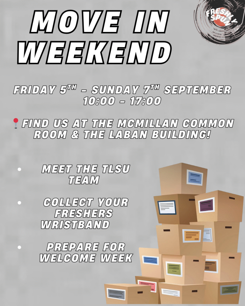 Move in weekend, Saturday 6th & Sunday 7th